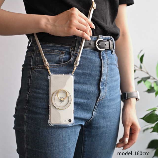 MagSafe 対応 インナーシート ケース スマホリング セット 【 シュリンクレザー 】