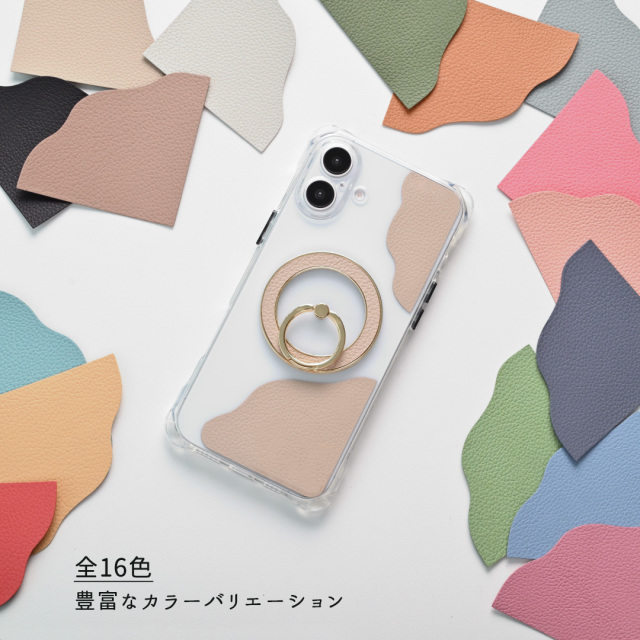 MagSafe 対応 インナーシート ケース スマホリング セット 【 シュリンクレザー 】