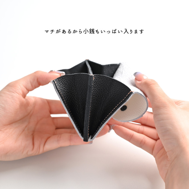 仕切り付き コインケース 【 親子 シマエナガ 】