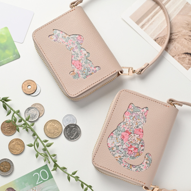 お札が折れない コンパクトウォレット 【 リバティ猫 ・ リバティうさぎ 】 