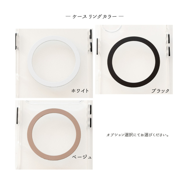 MagSafe 対応 名入れタグiPhoneケース 【 シュリンクレザー × TPU 】
