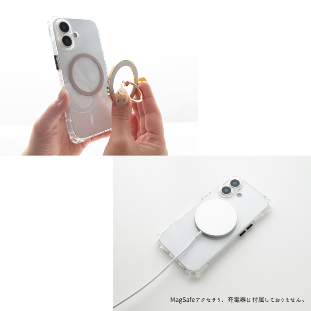 MagSafe対応 メタルリング 【 iPhone系 TPU クリアケース 】 