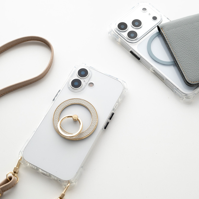 MagSafe対応 メタルリング 【 iPhone系 TPU クリアケース 】 