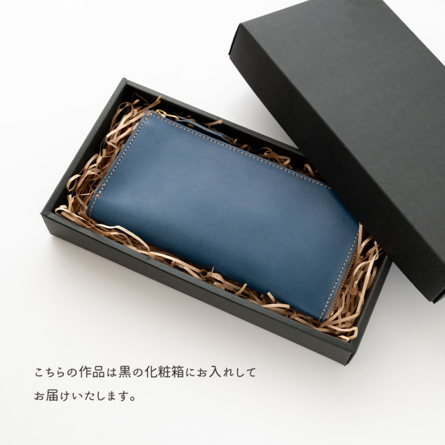スマートキーinL字ファスナーロングウォレット 【 栃木レザー Sジーンズ 】