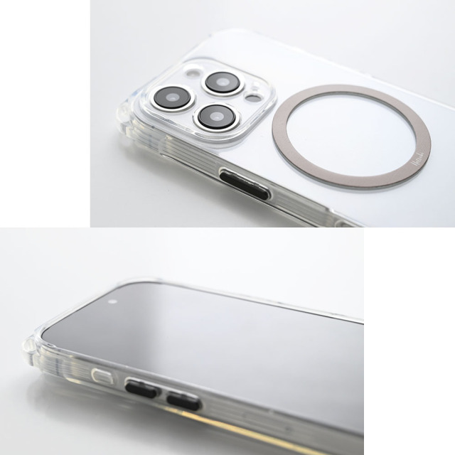 MagSafe対応 iPhone TPUクリアケース 【 MagSafeリング 名入れ 】