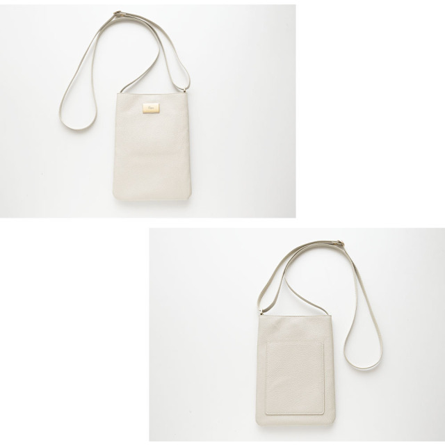 シンプル スマホポシェット 【 simple プレート 名入れ 】