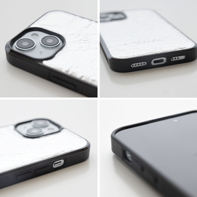 【 クリンクル シルバー リアケース 名入れ 】