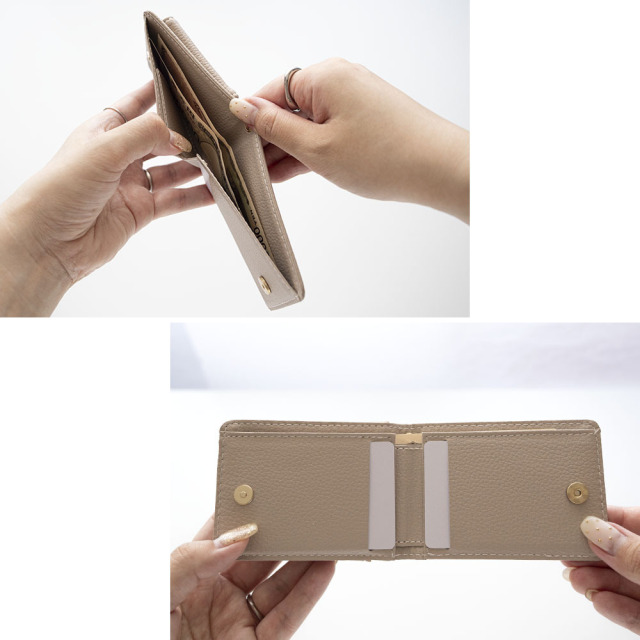 BOX型 コインケース付き クォーターミニウォレット 【 simple 名入れ 】