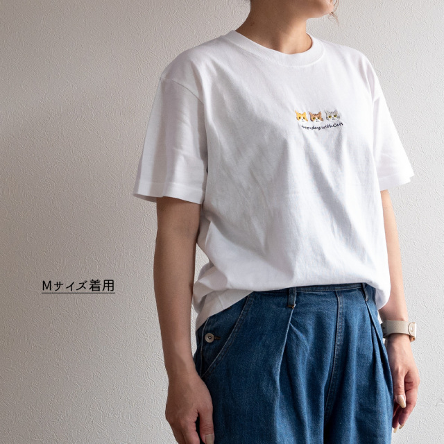 Tシャツ 【 4匹の猫 】