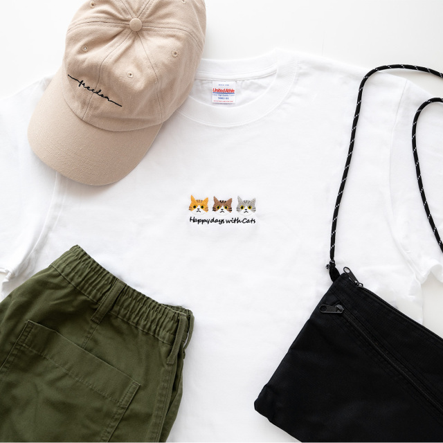 Tシャツ 【 9匹の猫 】