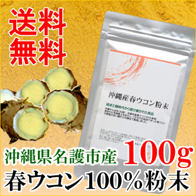 春ウコン粉末100g 沖縄県名護市産