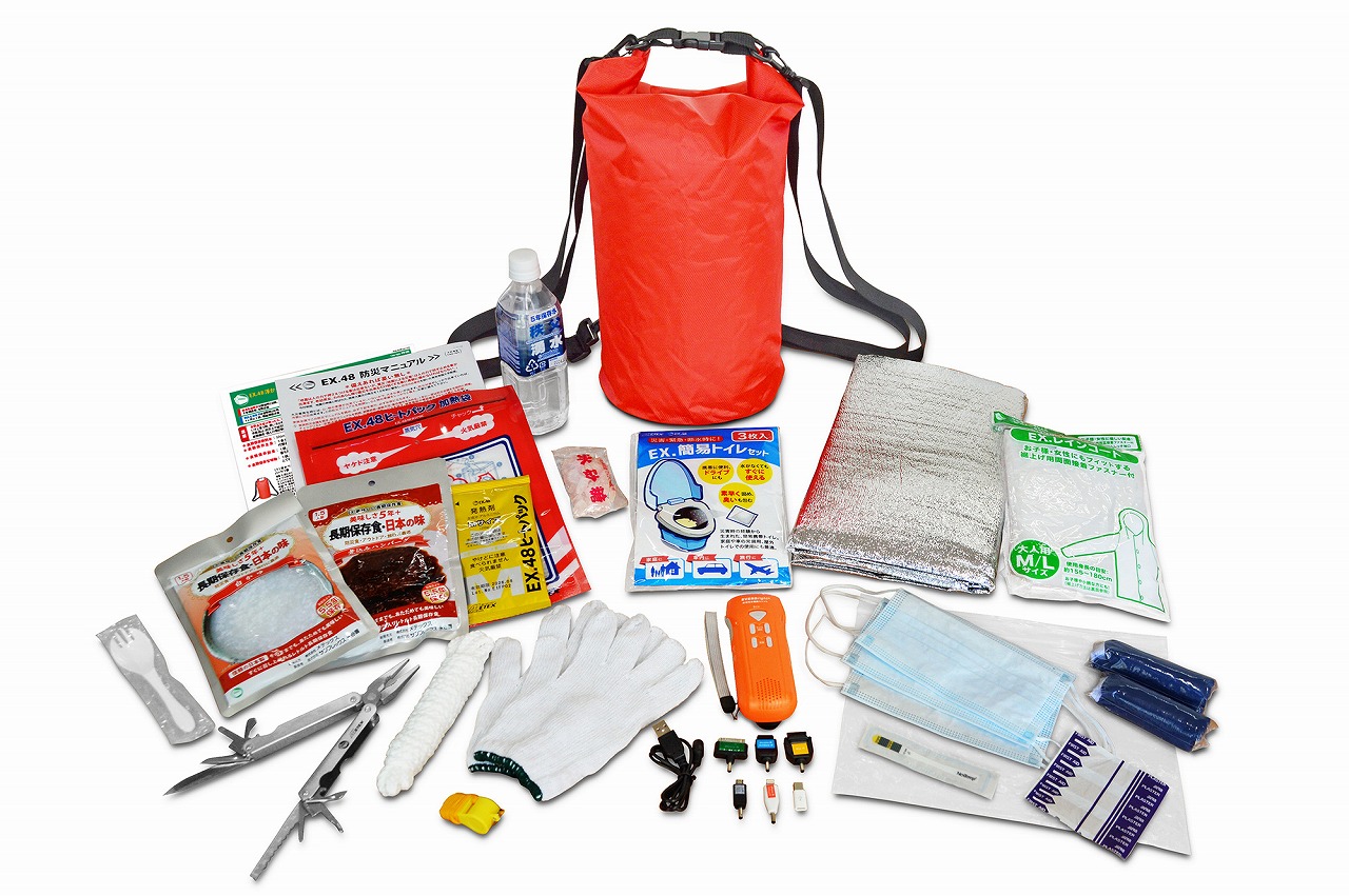 浮かべる防水バックパック +完璧防災用品プラス　73425