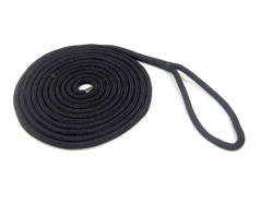 インターコムマリン／ダブルブレードポリエステルロープ　12mm×7.5ｍ　ブラック ☆71678