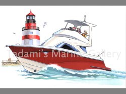 赤白灯台　☆73815