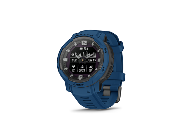 【美品】ガミン Instinct Dual Power Blue (7618) GARMIN Instinct Dual Power Blue ガーミン GPS 美品】ガミン Instinct
