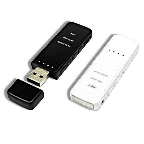 訳ありアウトレット品　☆　USBメモリー偽装型ボイスレコーダー　NT-007　B(ブラック)/W(ホワイト)色あり