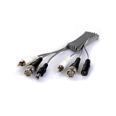 サッシやドアの隙間から配線　スキマケーブル1m（映像・音声・電源）　C-SK2