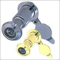 広角空転式ドアスコープ　160度　シルバー・ゴールド　