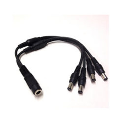 【メール便可】DC12V用電源4分配ケーブル DCJ-4DCP
