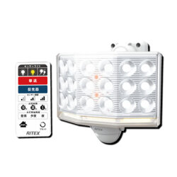 18Wワイド フリーアーム式LEDセンサーライト リモコン付　LED-AC1018