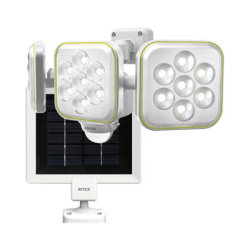 5W×3灯フリーアーム式 LEDソーラーセンサーライト　S-90L