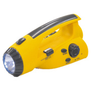 手廻し発電ラジオ付ライト