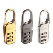 【メール便可】ABUS　ナンバー可変式南京錠152　（シルバー色・ブラック色・ゴールド色）