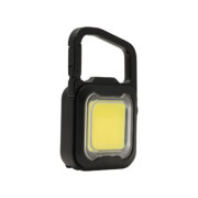 【メール便可】充電式スーパーフラッシュライト6W ブラック　COB-WL005BK