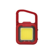 【メール便可】充電式スーパーフラッシュライト6W レッド色　COB-WL007R