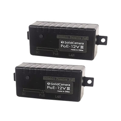 LANケーブルで給電できるPoEアダブター　PoE-12V III