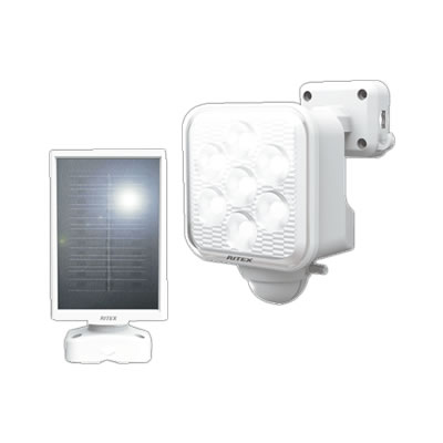 5W×1灯 フリーアーム式LEDソーラーセンサーライト S-110L