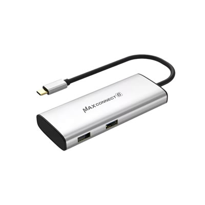 MaxConnect 4K60Hz対応 6 in 1 Type-Cハブ  TCHD2A3CPD-4K60