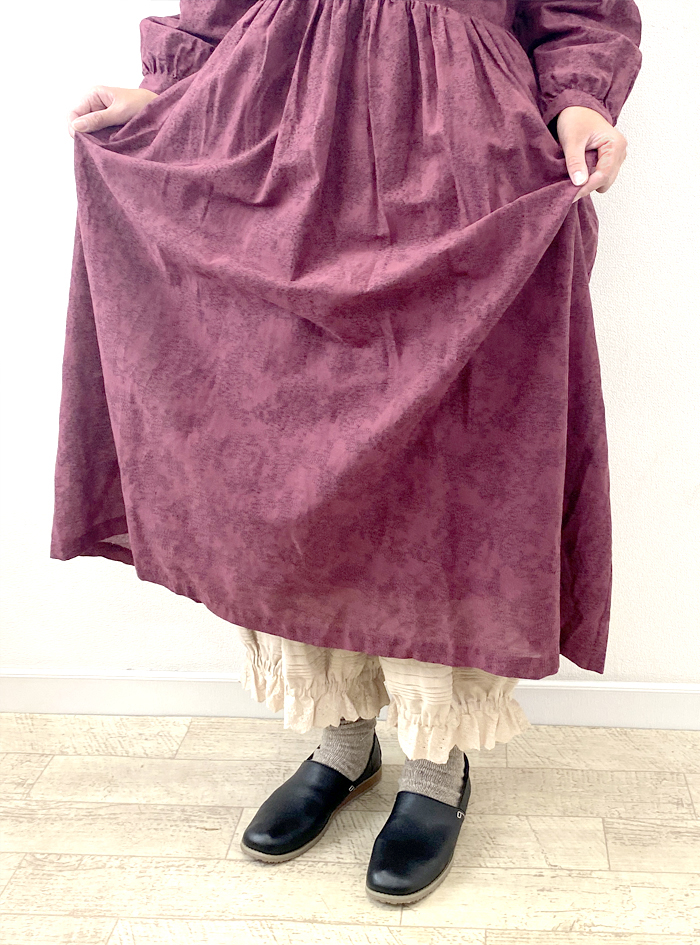 ビエラ裾ゴムレーシーペチパンツ