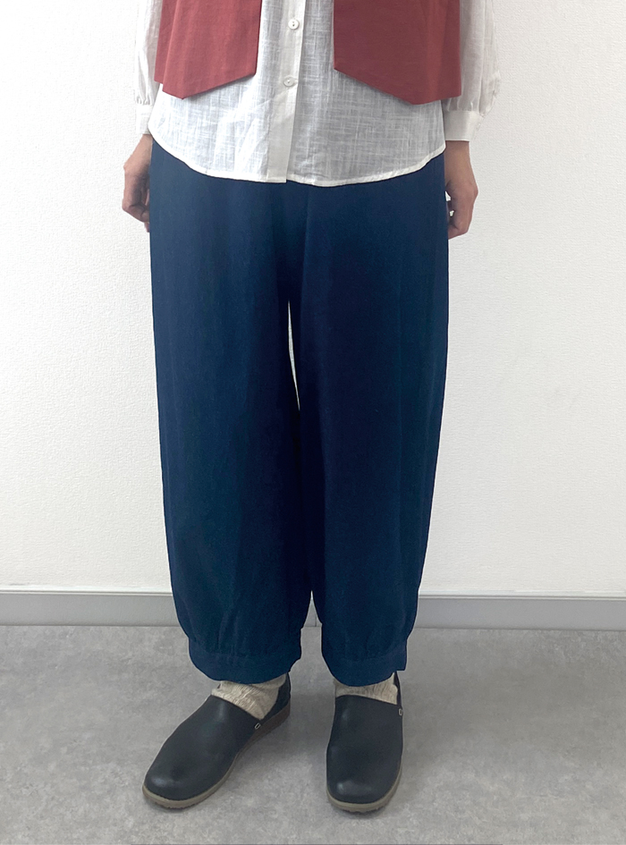 50%OFF! コットンデニムカフスパンツ