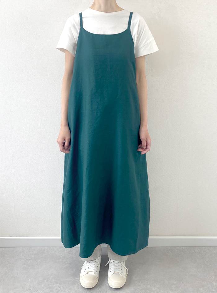 50%OFF! 麻綾2WAYキャミワンピース