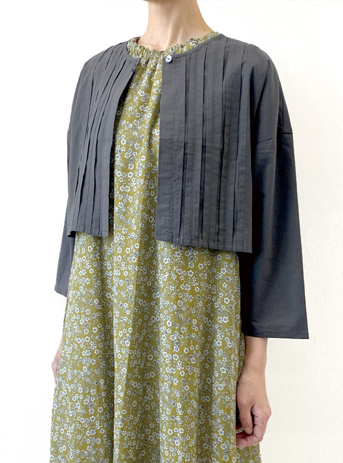 50%OFF! コットン異素材ボレロ