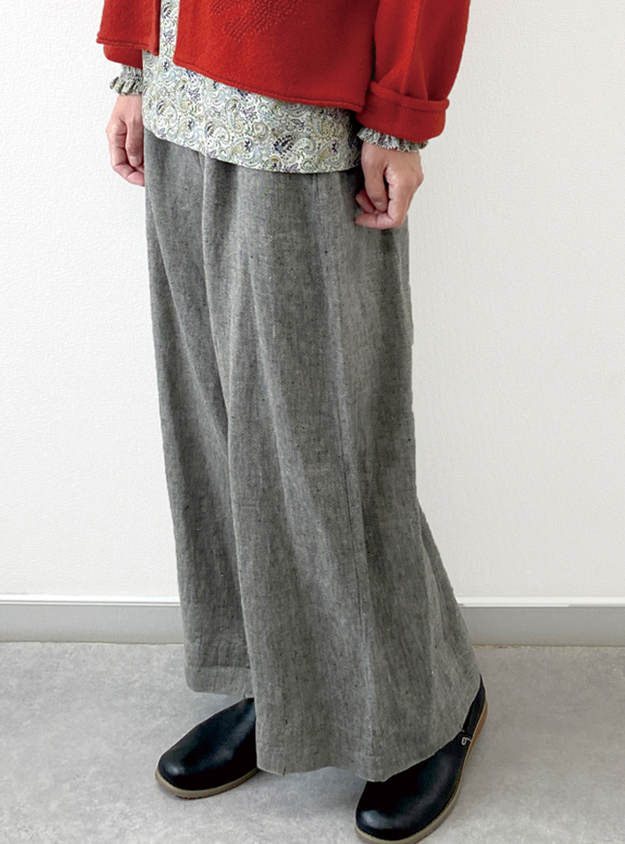 50%OFF! リネン綾ストレートパンツ