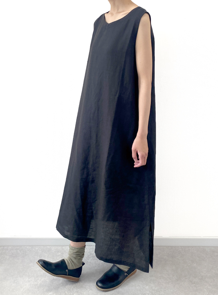 30%OFF! 麻ノースリーブワンピース