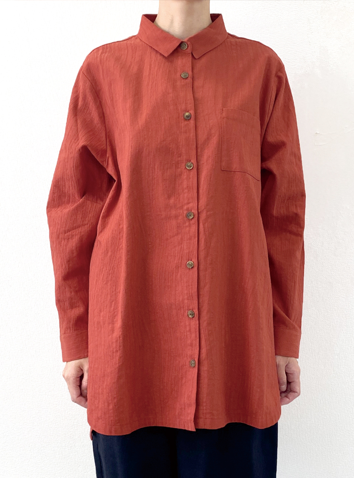 50%OFF! ジャカードシャツカラーワンピース