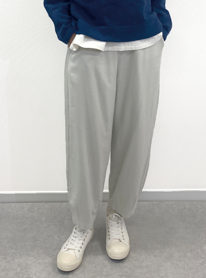 30%OFF! 綿綾織りコクーンパンツ