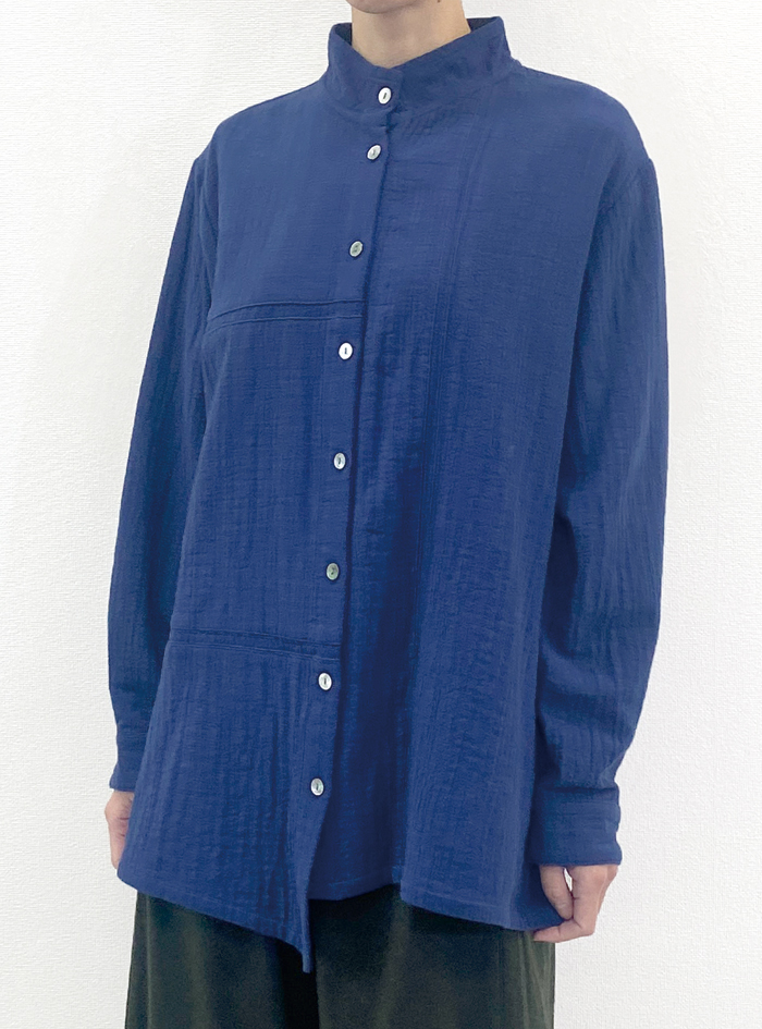 50%OFF! 接結ハイネックチュニックブラウス