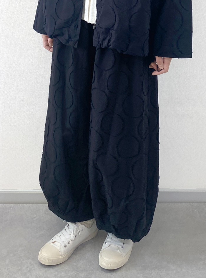 ドットジャカードバルーンパンツ