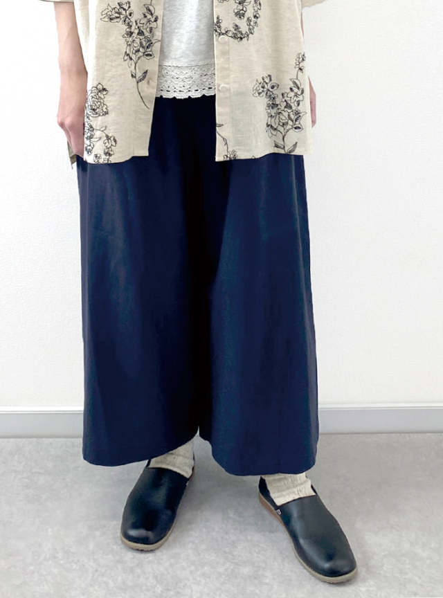 50%OFF! 麻キュロットパンツ