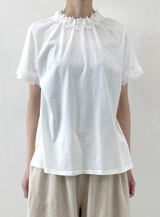 50%OFF! 天竺レーシープルオーバー