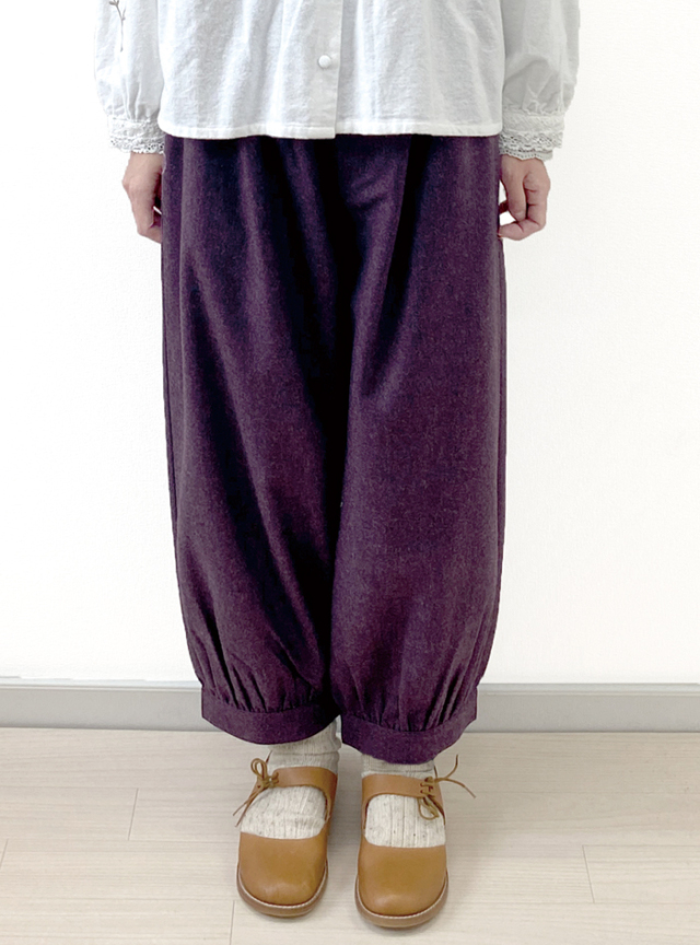 エターミン裾カフスパンツ