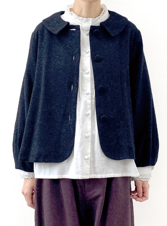 50%OFF! コットンツィードバルーン袖ジャケット