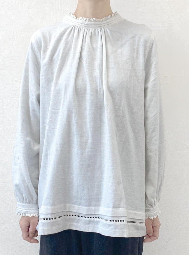 綿起毛2WAYスモックプルオーバー