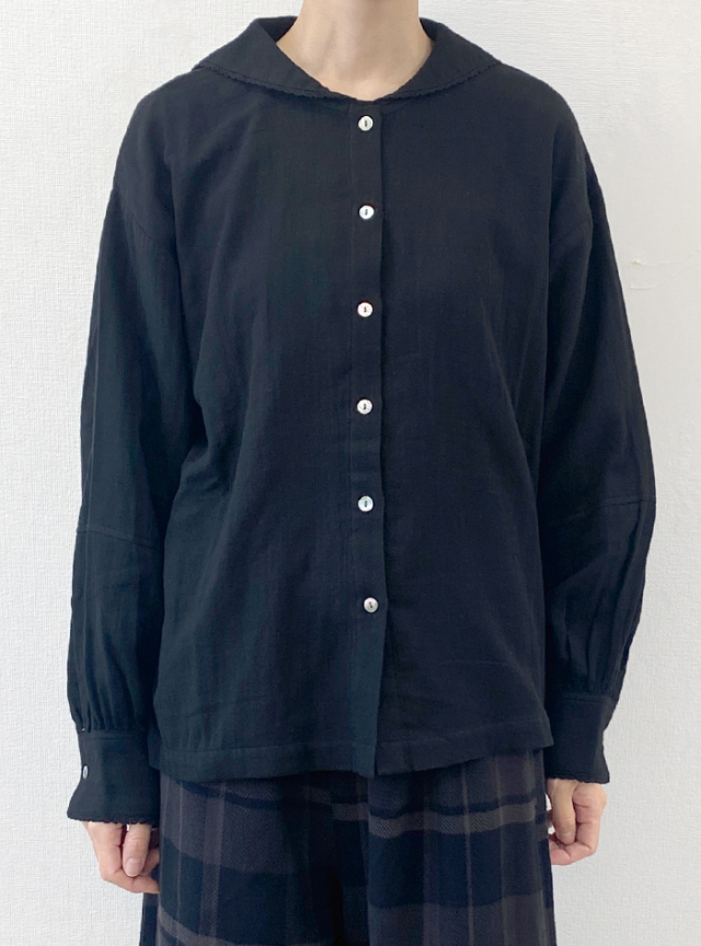 ダブルガーゼセーラーブラウス