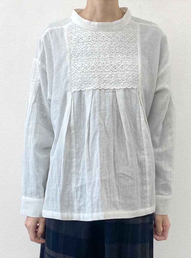 50%OFF! ダブルガーゼレーシープルオーバー