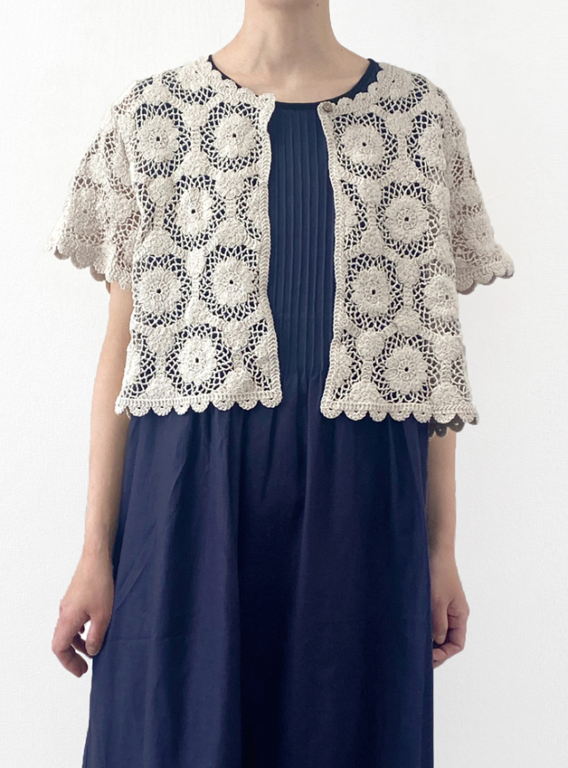 かぎ針風レーシーボレロ